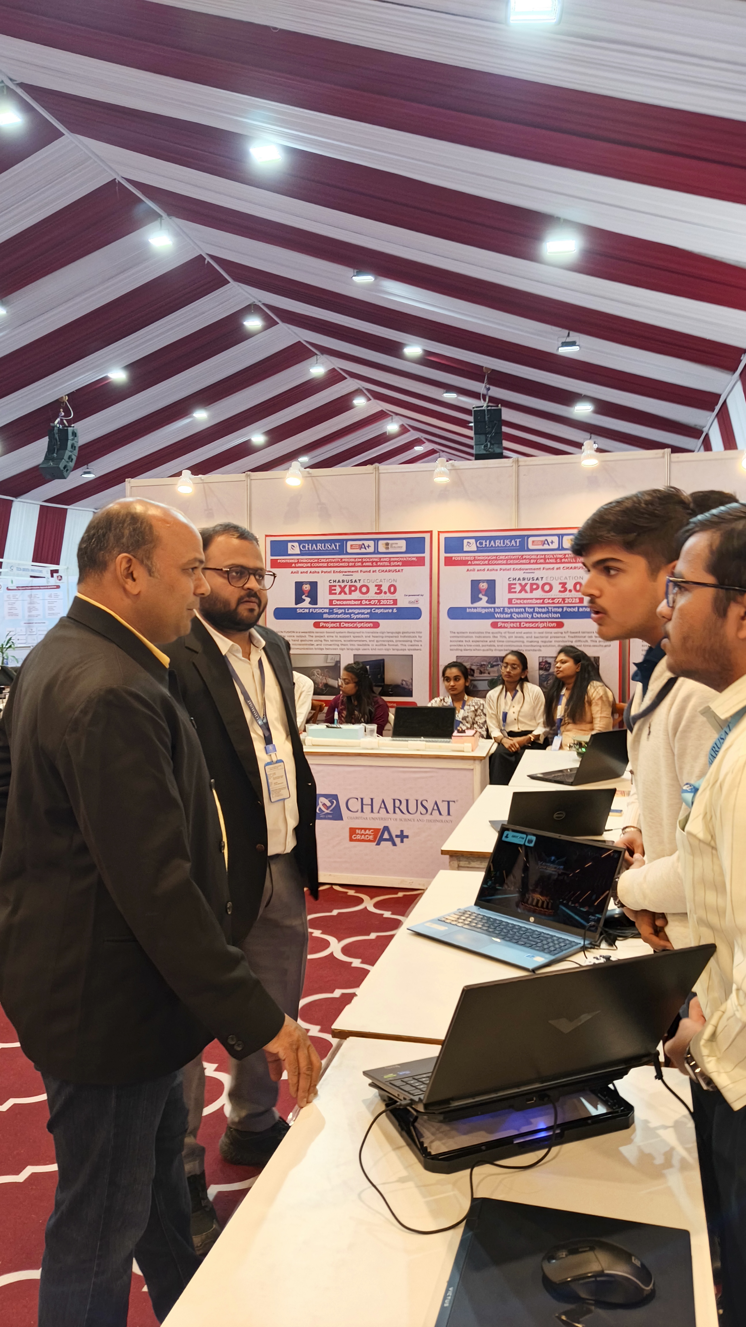 Expo crowd at our booth