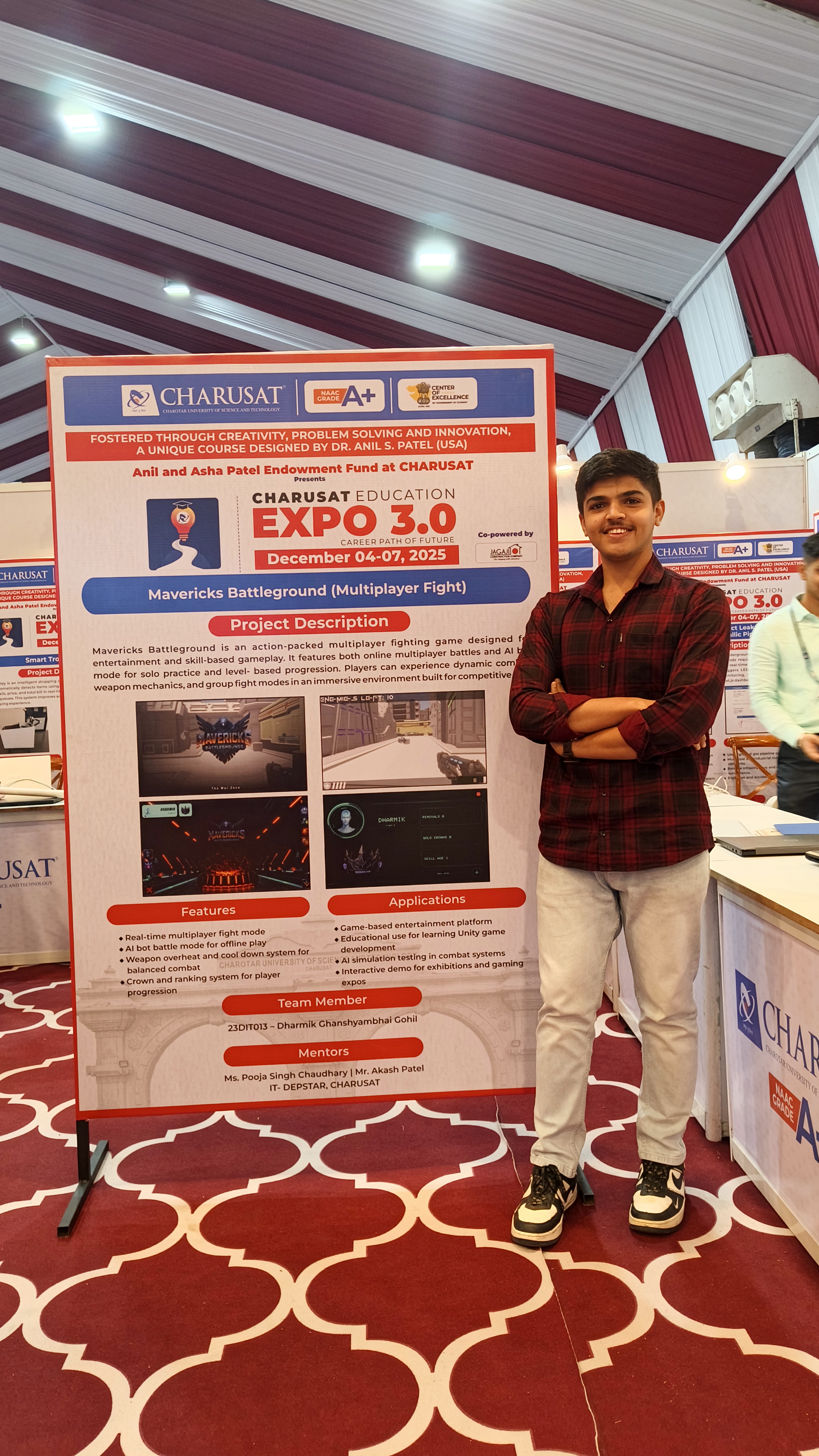 Faculty interaction at expo