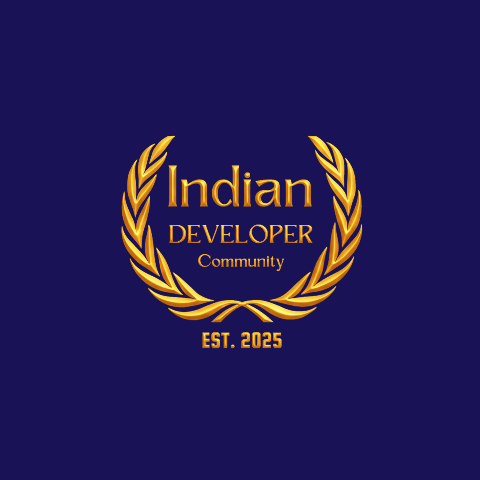 Indian Developer Community Logo - Co-founded by Dharmik Gohil