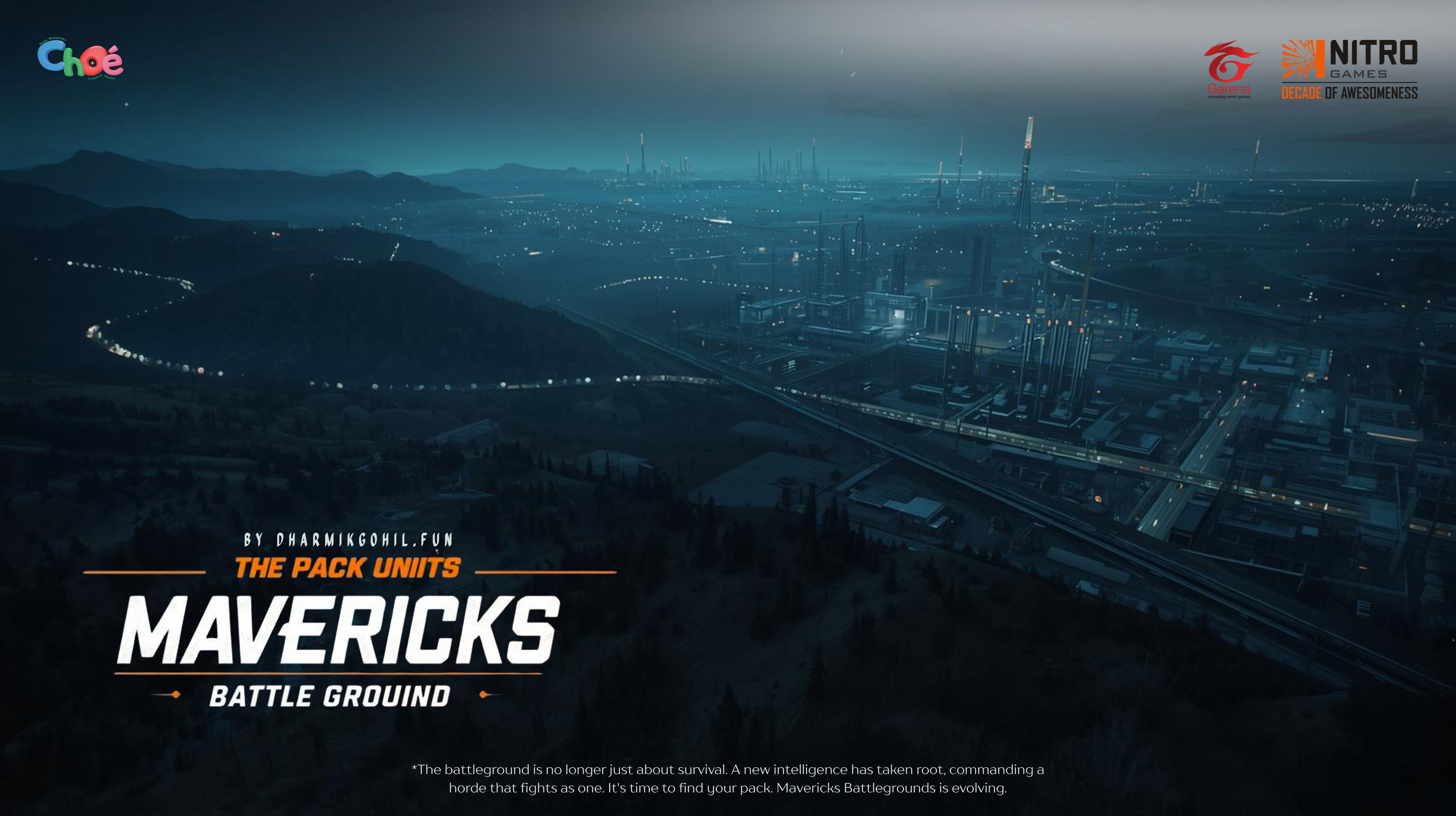 Mavericks Battleground futuristic cityscape with vertical gameplay, destructible environments, and dynamic weather